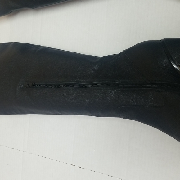 Lands 'End Black Tall Block Heel Boot - Picture 4 of 10